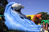 Tsunami Large Wave inflatable slide 