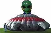 Alien lazer game